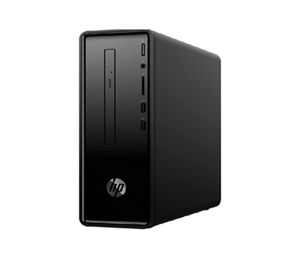 hp slimline 290-p0057il desktop ( intel core i3-8100/ 4gb ram/ 1tb hdd/ no monitor/ dos/ with dvd/ keyboard + mouse/ 1 years warranty), black